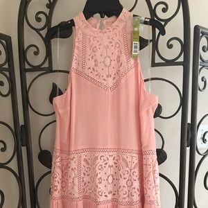Ladies peach lace sundress